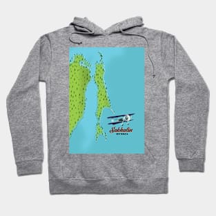 Sakhalin Russia map Hoodie